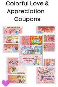 Colorful Love Coupons
