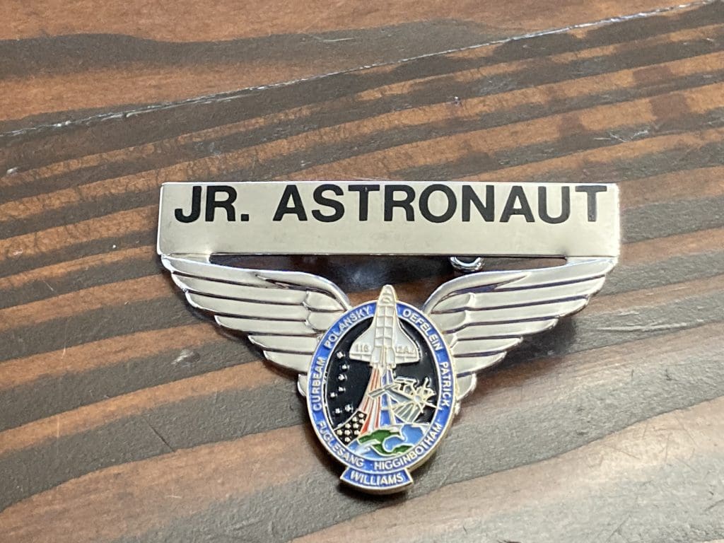 JR Astronaut pin