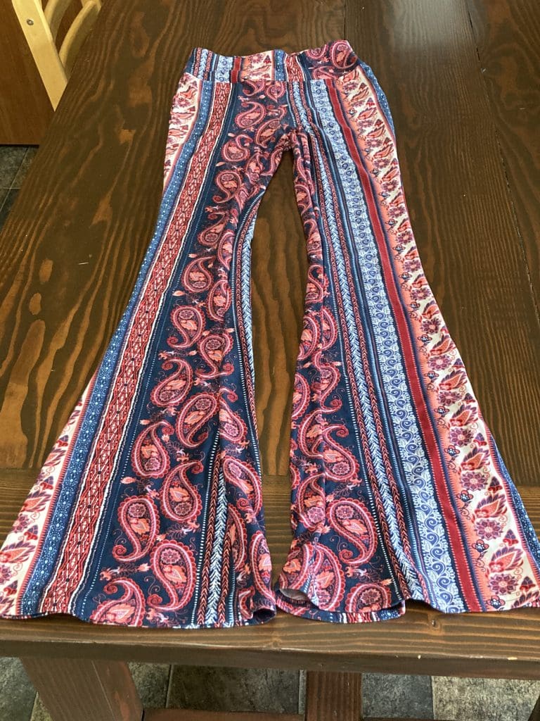 No Boundaries Red Paisley leggings