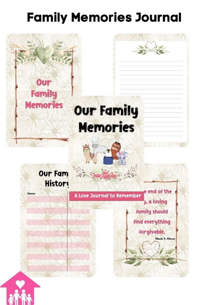 Family memories journal