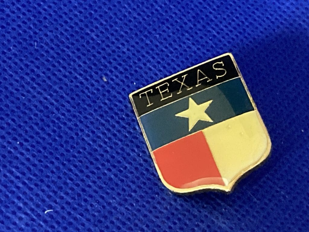 Texas Shield Shape pin
