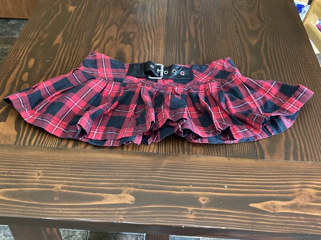 No Boundaries Red Plaid Kilt