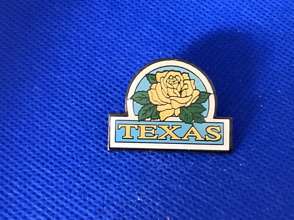 Texas Yellow Rose pin