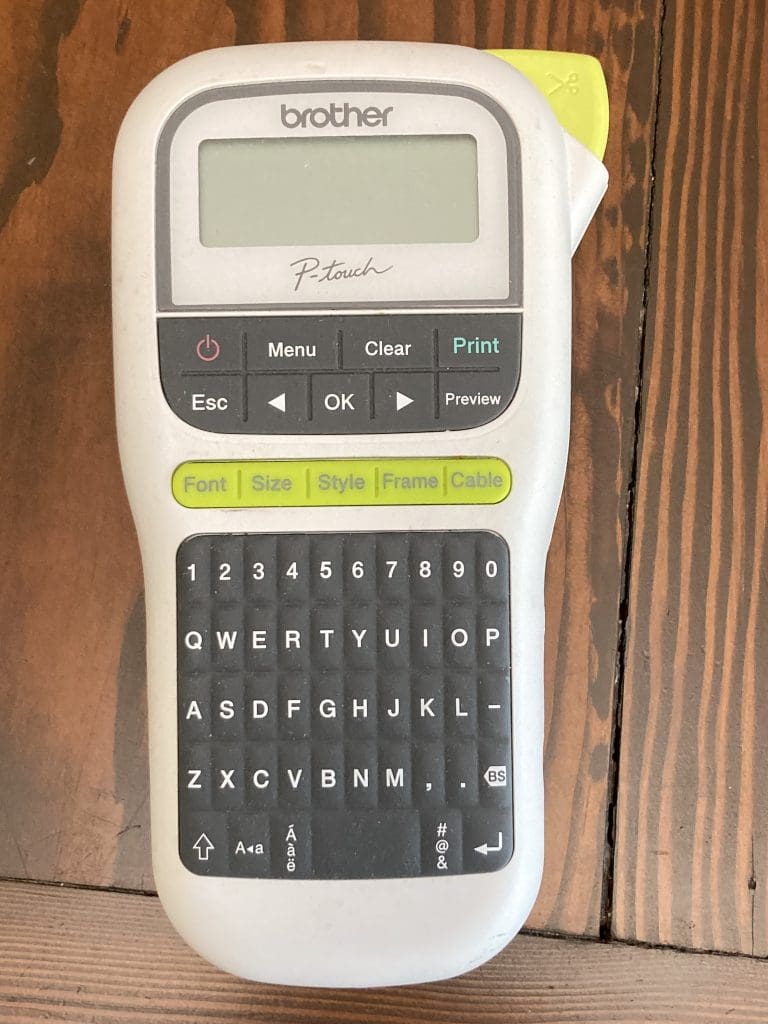 Brother White P-Touch Labeler