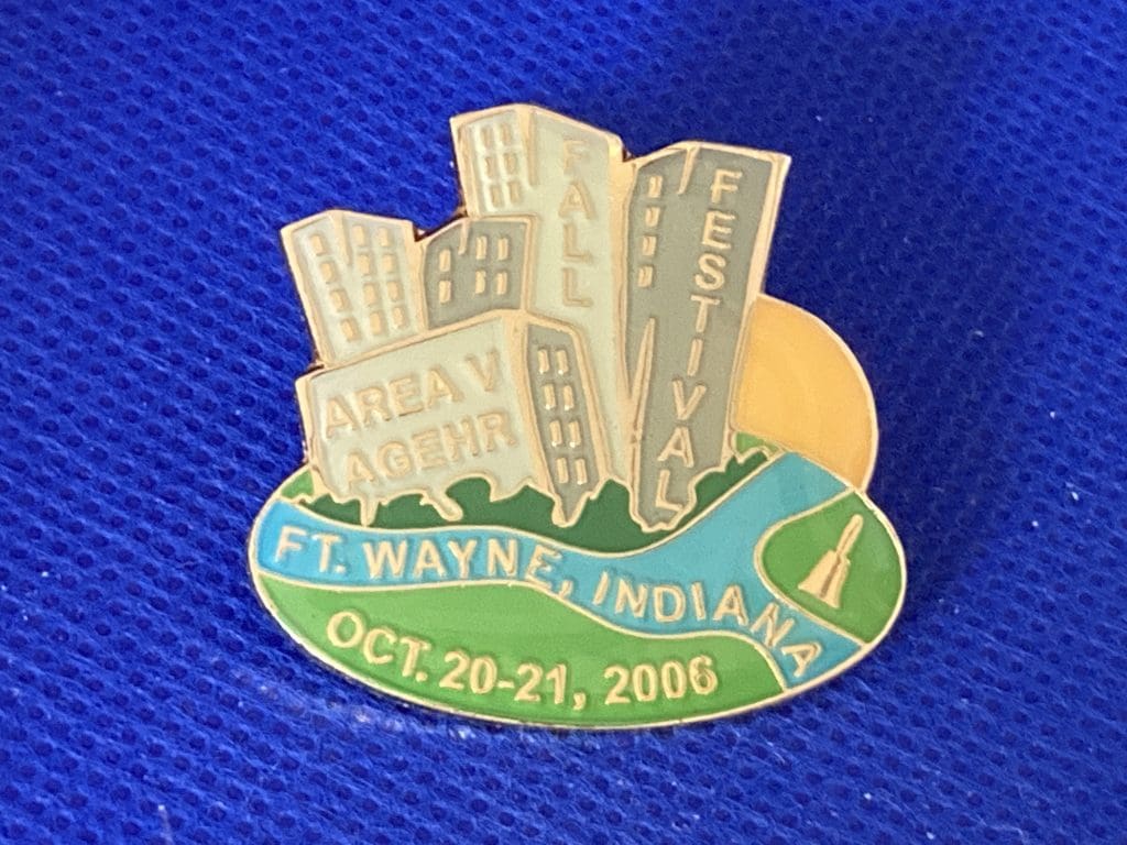 Fall Festival Ft Wayne Indiana lapel pin