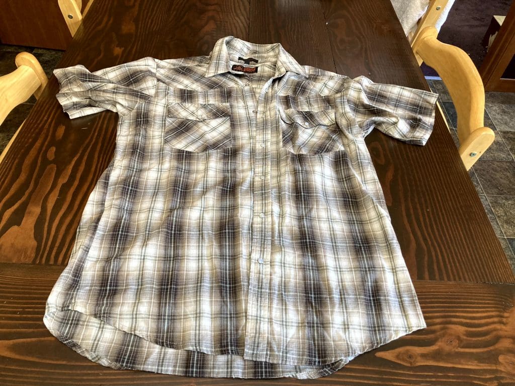 Canyon Guide Outfitters brown plaid shirt