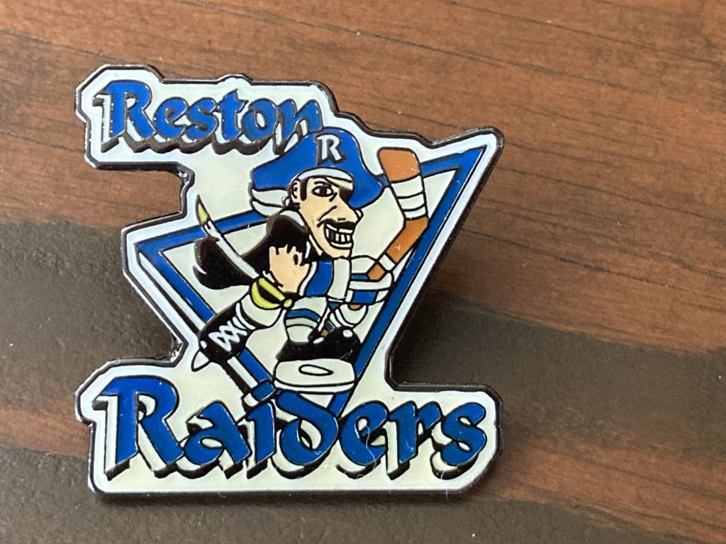 Reston Raiders hockey lapel pin