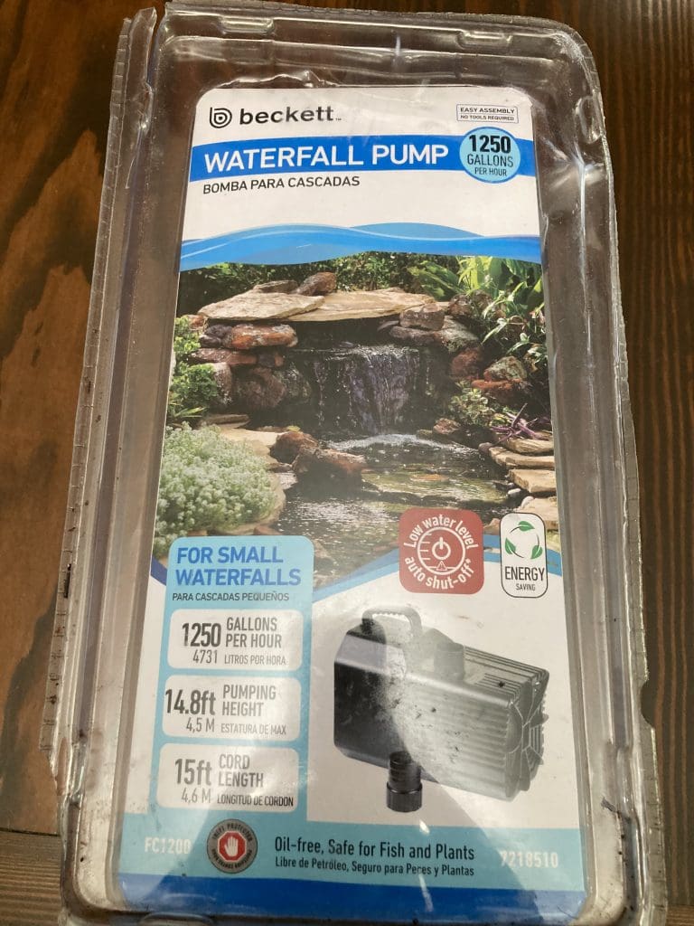 Beckett Waterfall Pump - New in Package