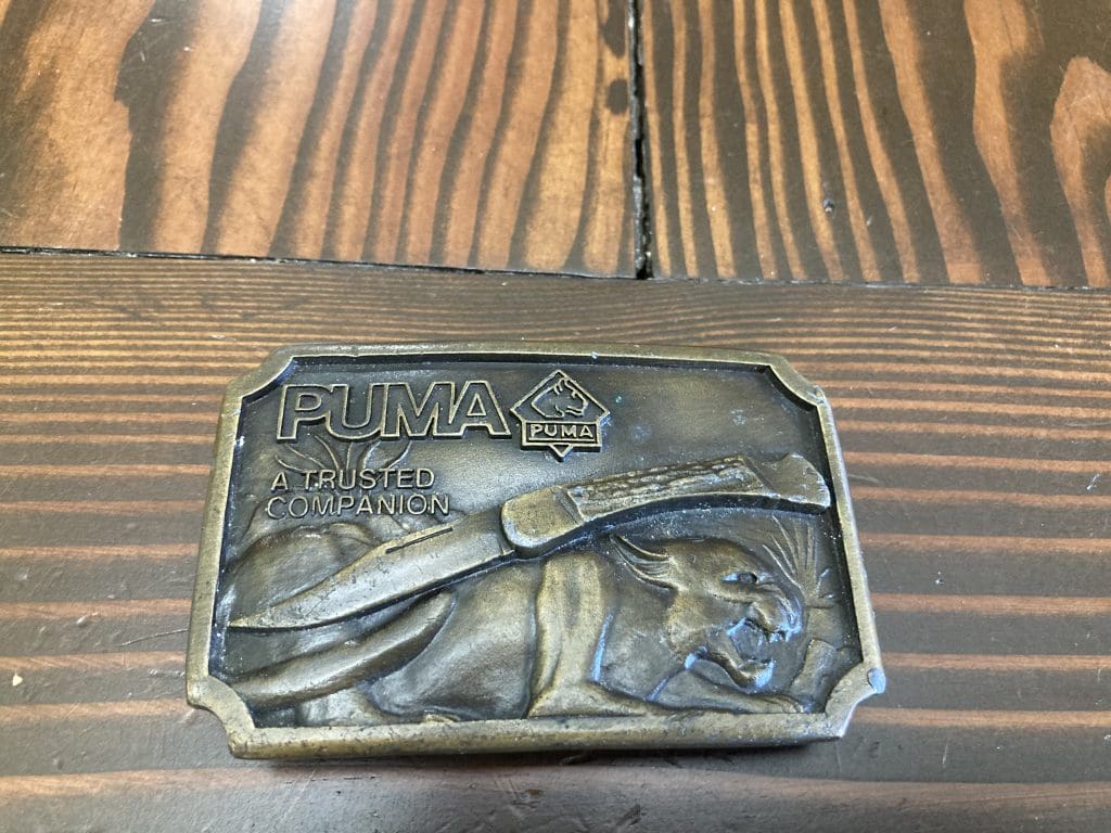 Puma Belt Buckle 1977