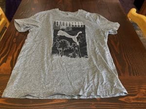 Puma Gray Basketball Dark Gray Shirt XL