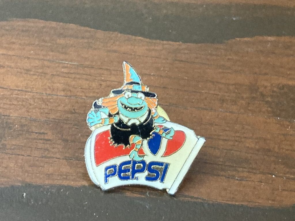 Pepsi Witch lapel pin
