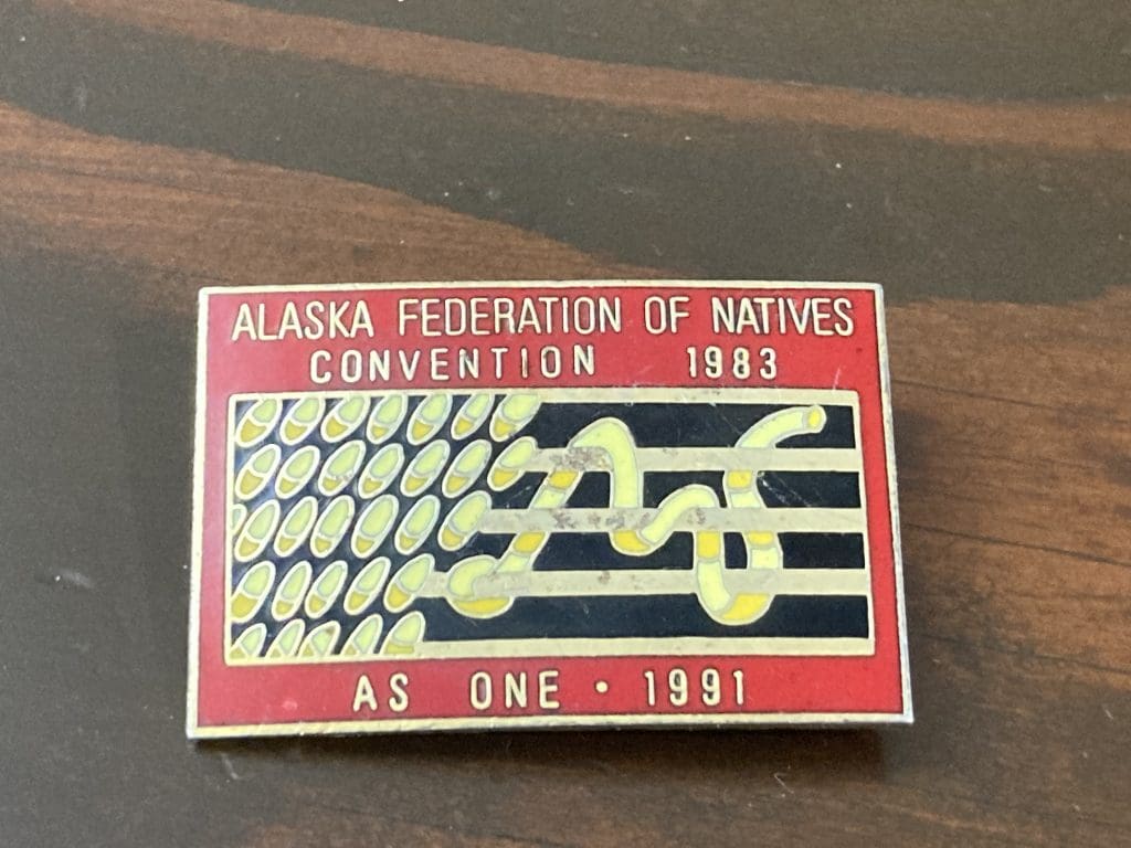 Alaska Federation of Natives Convention lapel pin