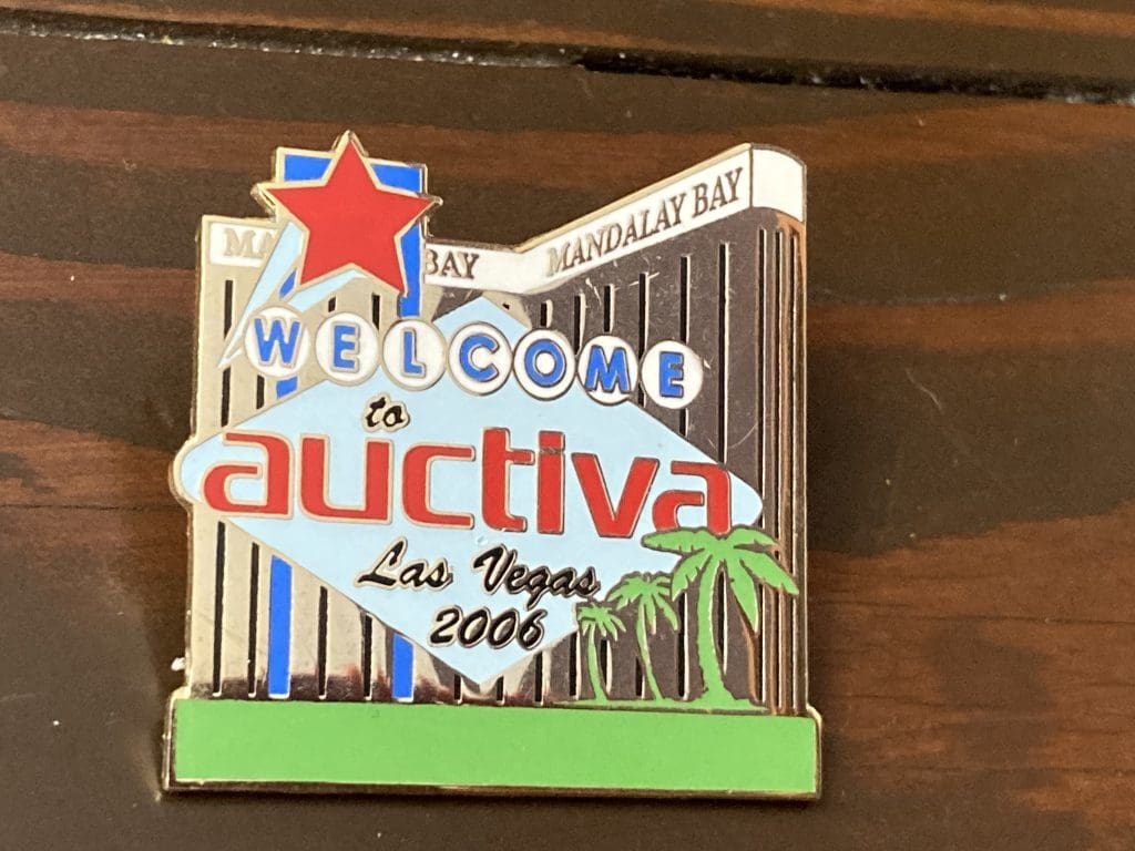 Las Vegas Auctiva Mandalay Bay lapel pin