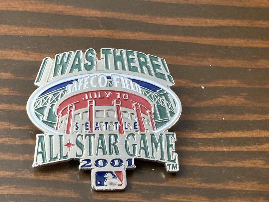 I was there Safeco Field 2001 All star game MLB lapel pin