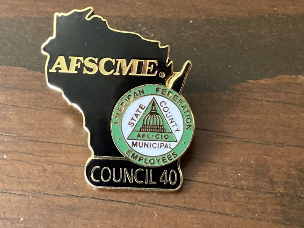AFSCME Council 40 lapel pin