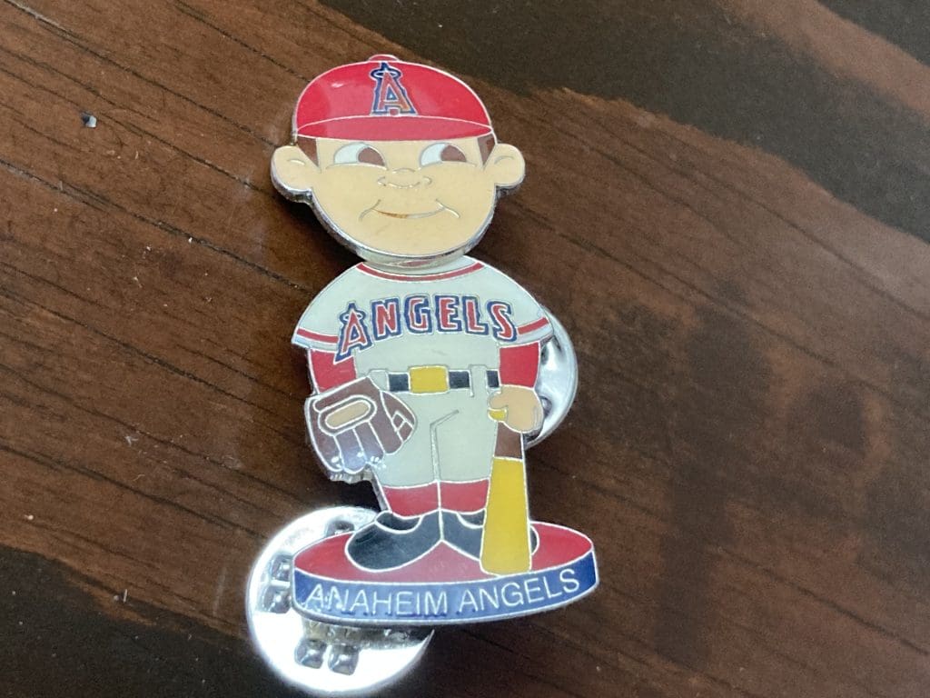 Anaheim Angels Baseball player lapel pin