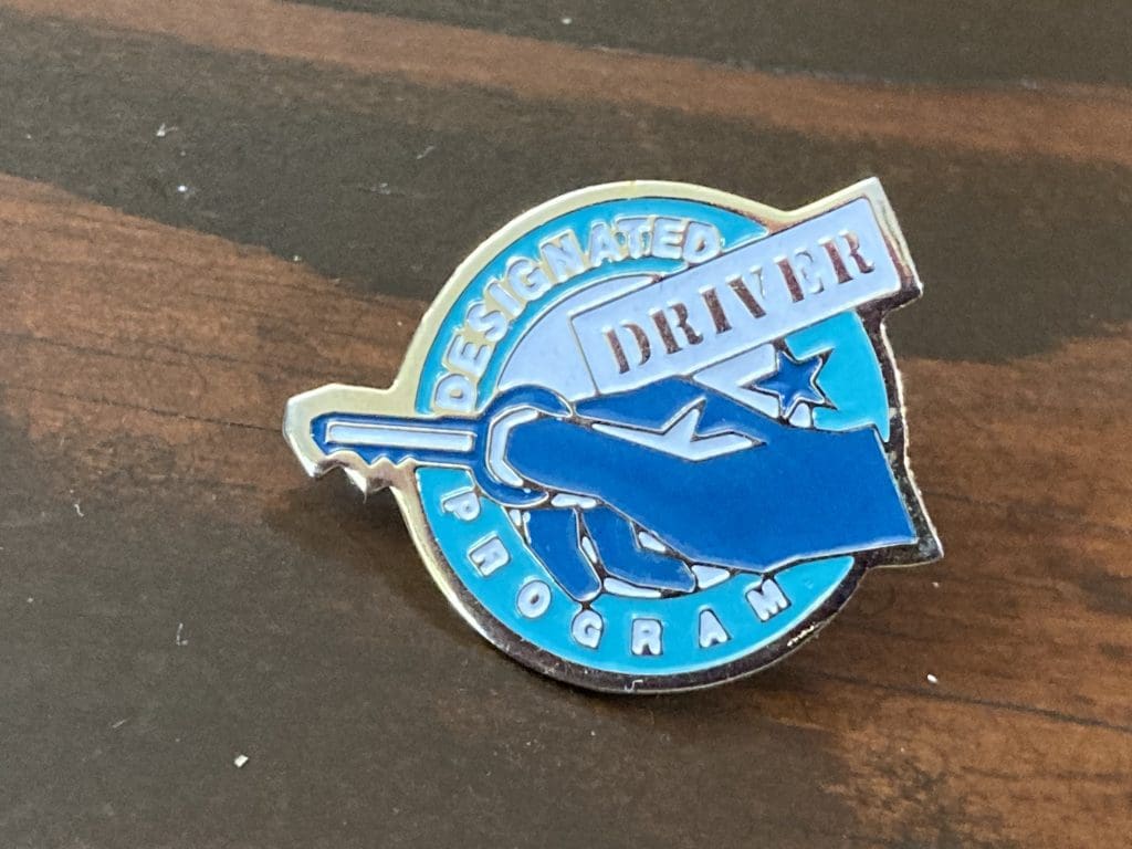 Designated Driver Program lapel pin