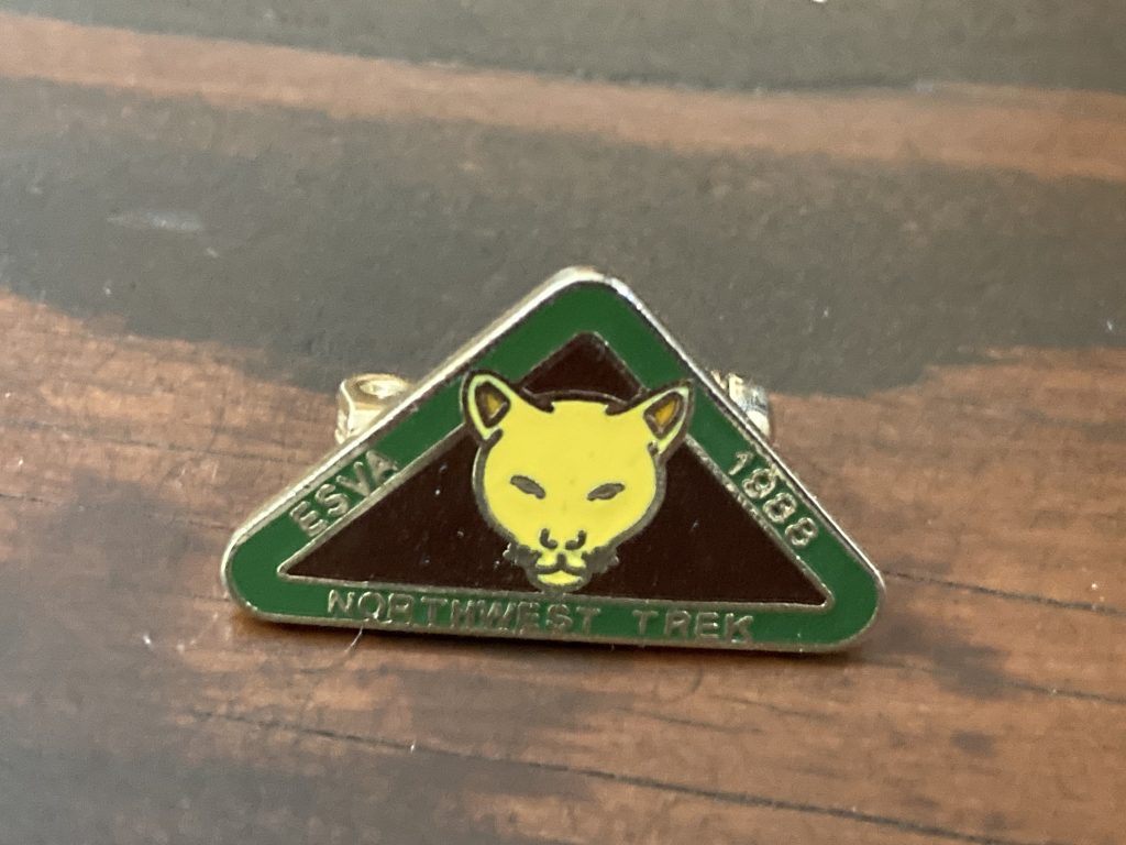 1988 ESVA Northwest Trek pin