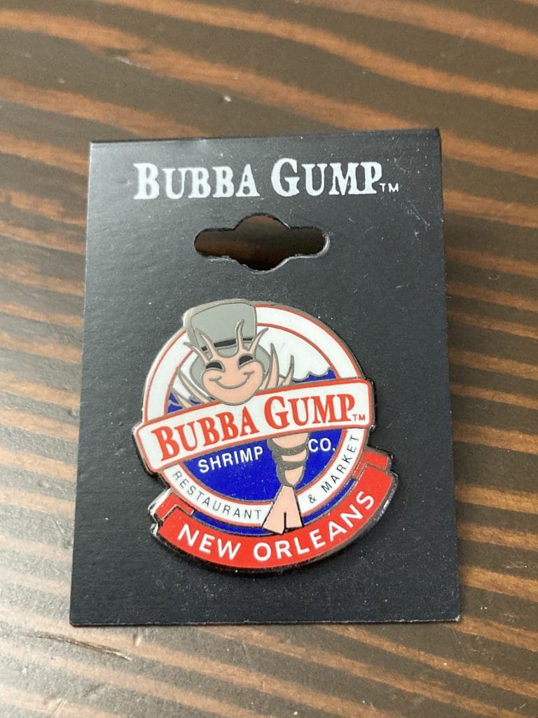 Bubba Gump New Orleans on tag pin