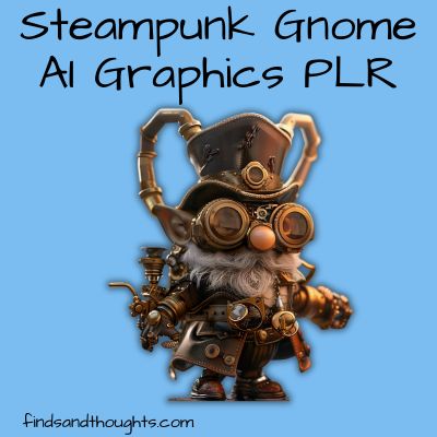 Steampunk Gnome AI Graphics PLR