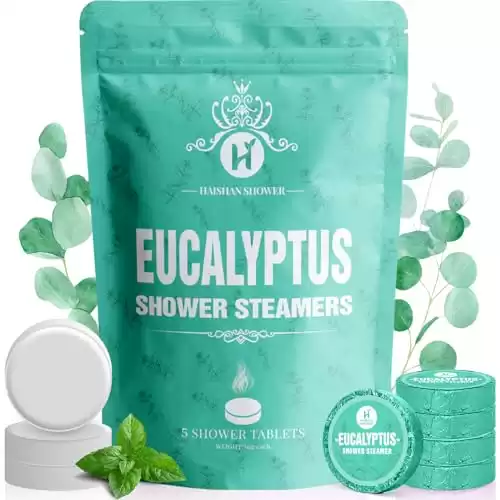 Shower Steamers Aromatherapy Organic Eucalyptus & Mint Essential Oil,