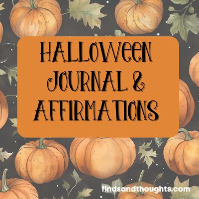 Halloween Journal & affirmations PLR