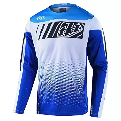 Troy Lee Designs GP Icon Jersey - Motocross Dirt Bike ATV Enduro Dual Sport Racing Off Road Long Sleeve Riding Gear - Adult Mens (Blue, XL)