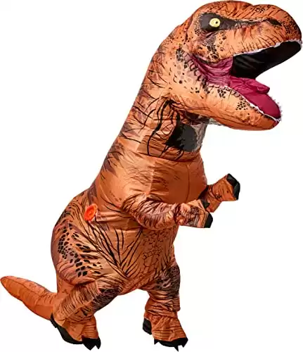 Rubies Adult The Original Inflatable T-REX Dinosaur Costume, T-Rex, Standard