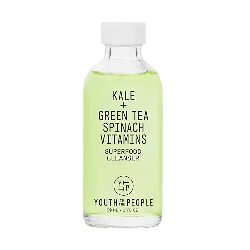 Youth To The People Superfood Facial Cleanser - Kale and Green Tea Cleanser - Gentle Face Wash, Makeup Remover + Pore Minimizer for All Skin Types - Vegan