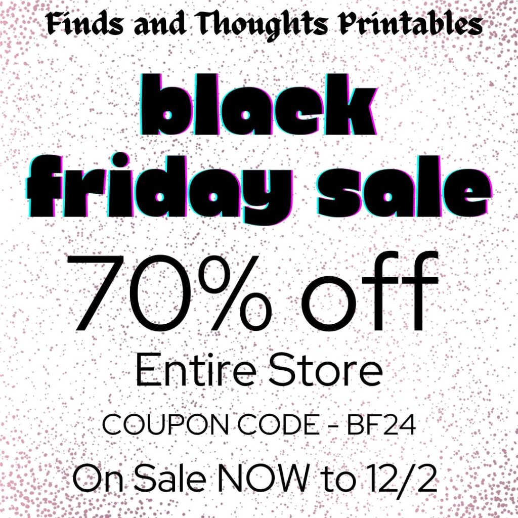 Black Friday Printables shop