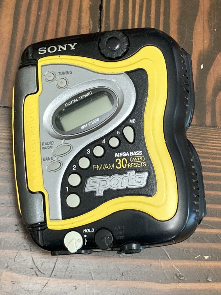 My eBay Finds for April 2025 Sony Sports Walkman - yellow black