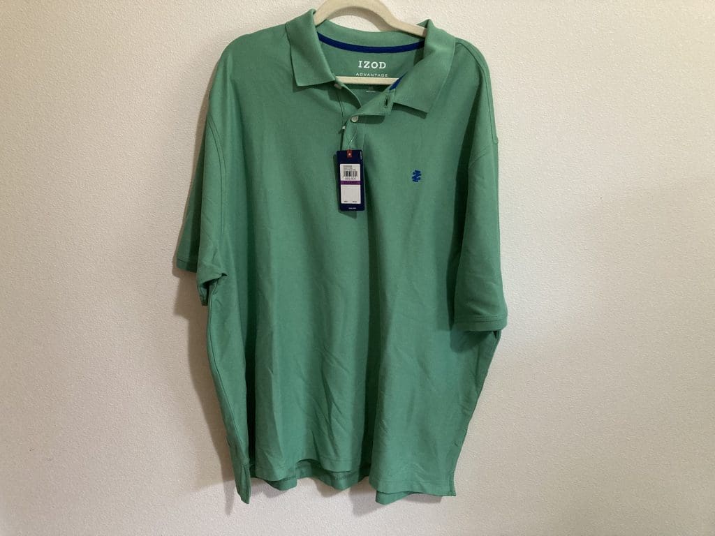 My eBay Finds for April 2025 Izod Green Spruce Polo Shirt