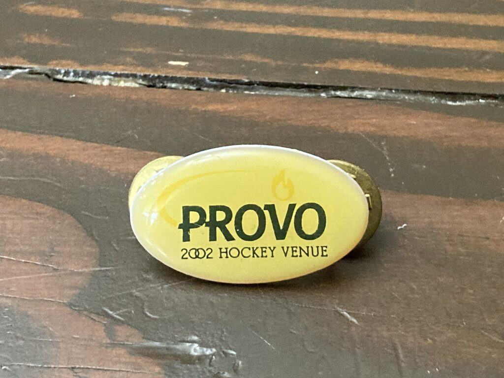 2002 Provo Hockey Venue Limited Edition lapel pin