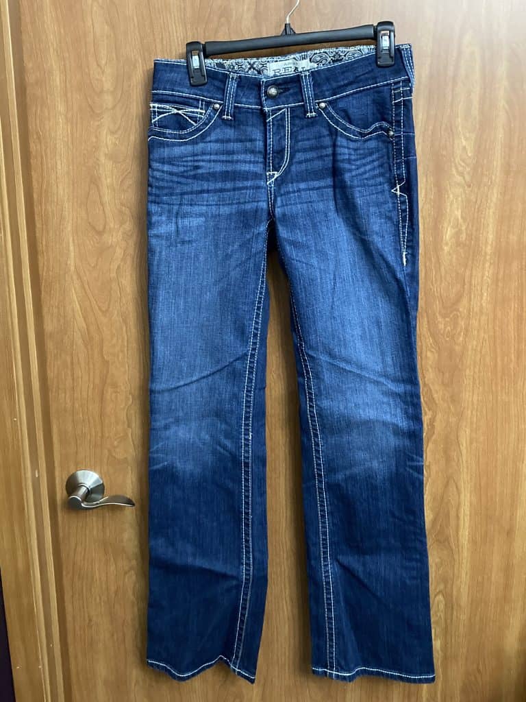 Ariat Denim Jeans Mid Rise Boot Size 29R