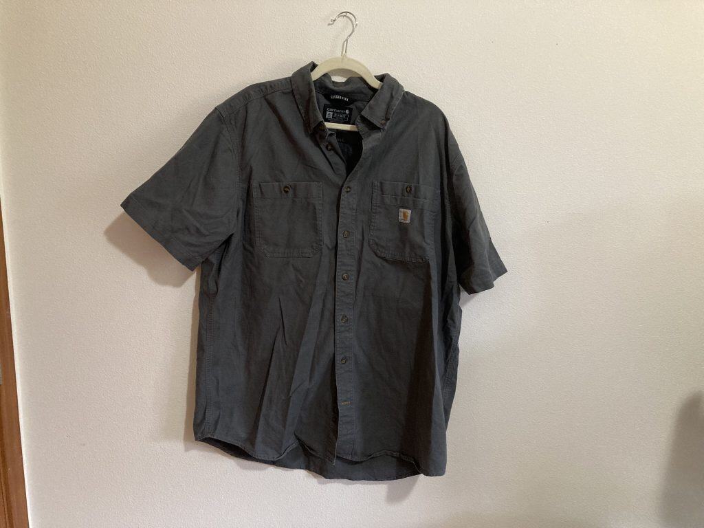 Carhartt Gray Rugged Flex Size XLT Button up shirt