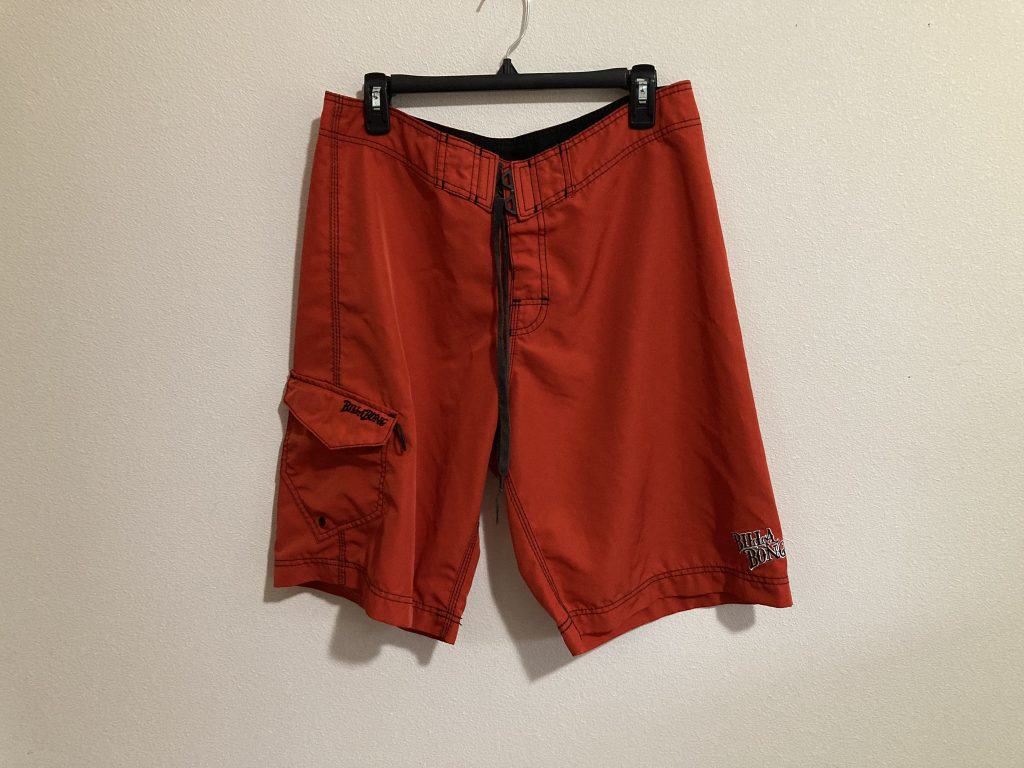 Billabong Size 34 orange board shorts
