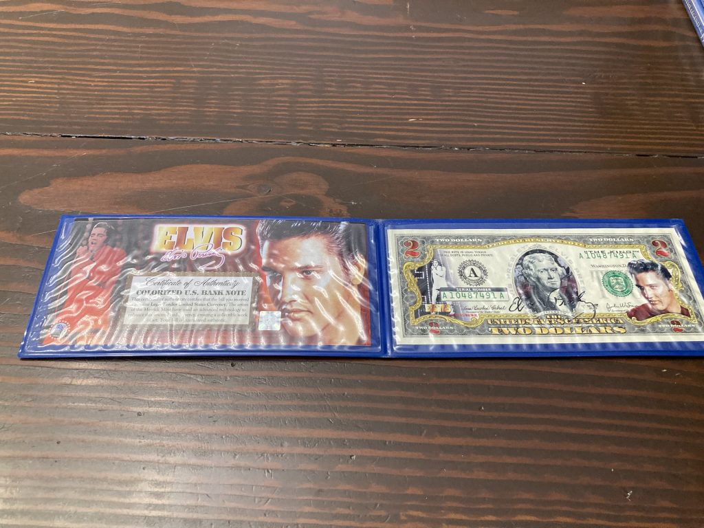 My eBay Finds for August 2025 Elvis Presley Commemorative Bank Note