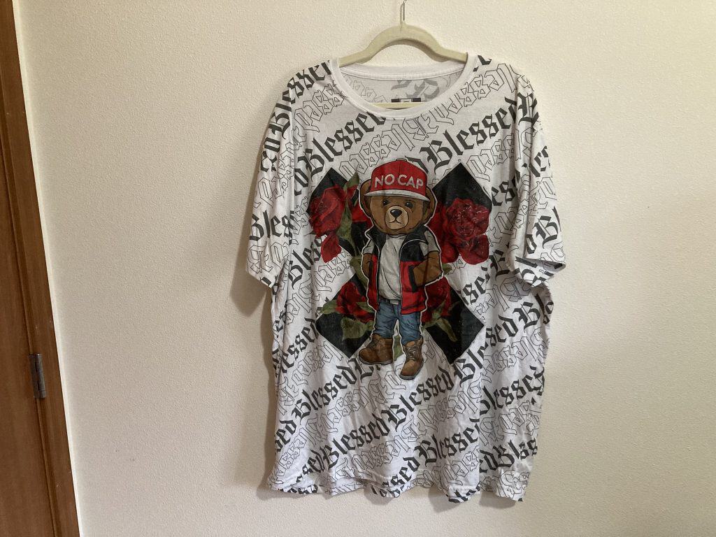 Hustle Bear No Cap White Shirt