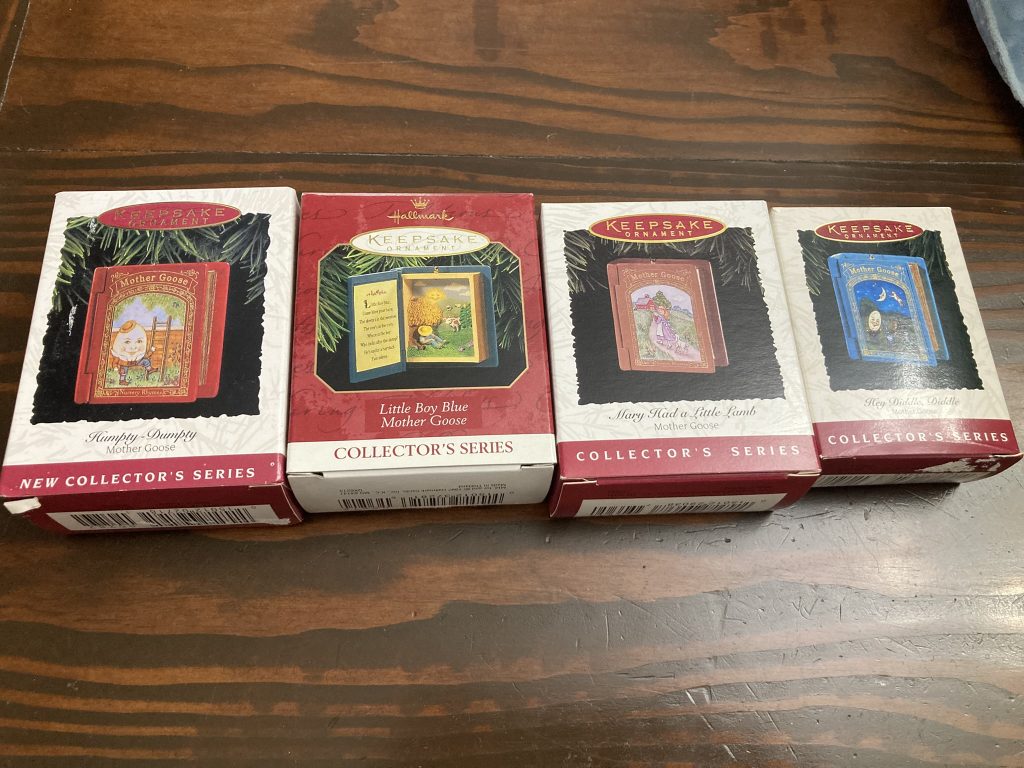 Lot of 4 Mother Goose Collector Series ornaments